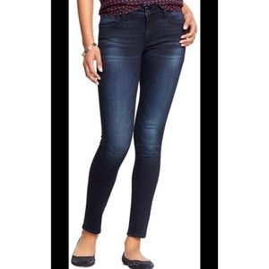 Rockstar mid-rise dark wash skinny jeans